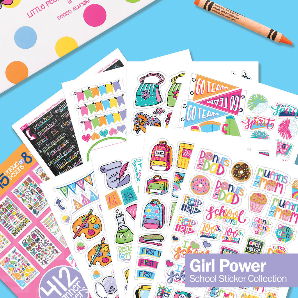 Mom Must-Have School Keepsake Kit | Class Keeper®, Photo Prop Deck & School Stickers | BONUS! App Membership + BONUS! Earn & Learn® Chore Chart Pad | (4) Styles