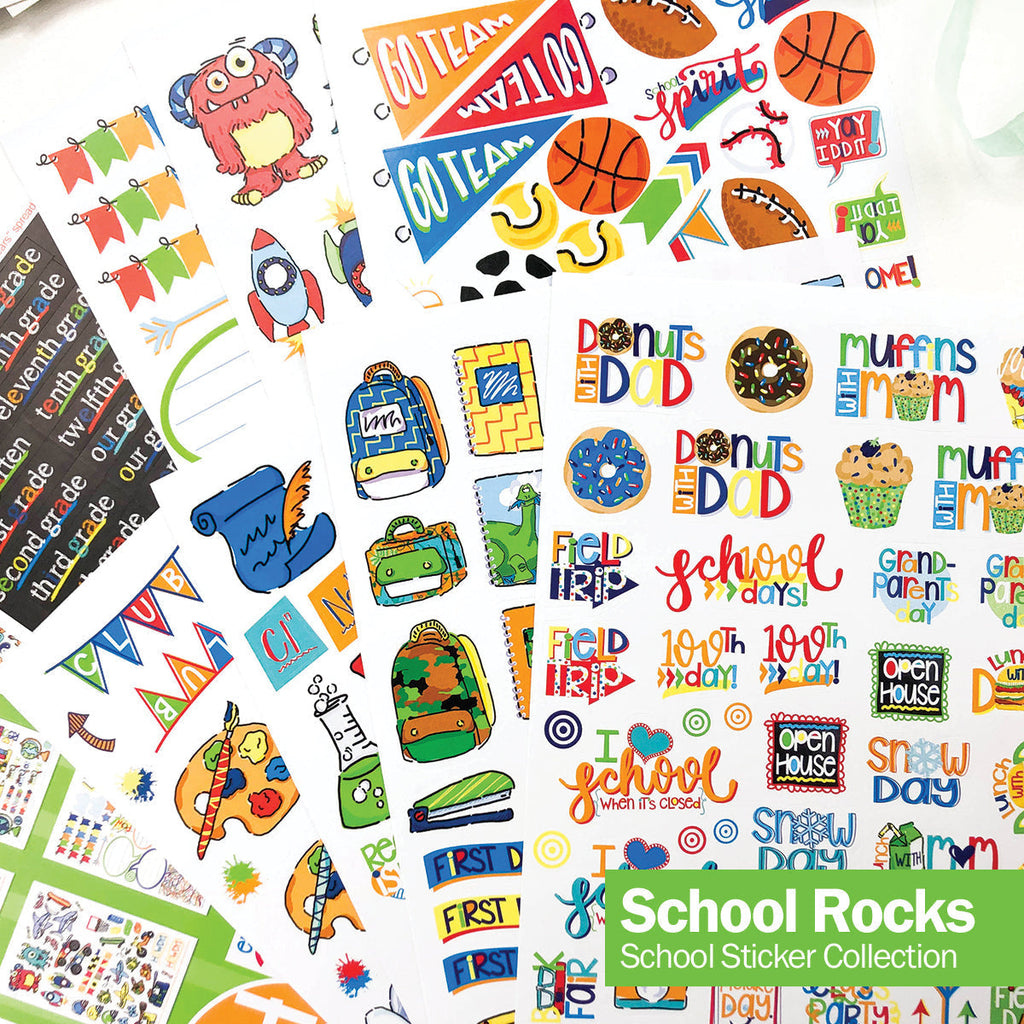 Mom Must-Have School Keepsake Kit | Class Keeper®, Photo Prop Deck & School Stickers | BONUS! App Membership + BONUS! Earn & Learn® Chore Chart Pad | (4) Styles