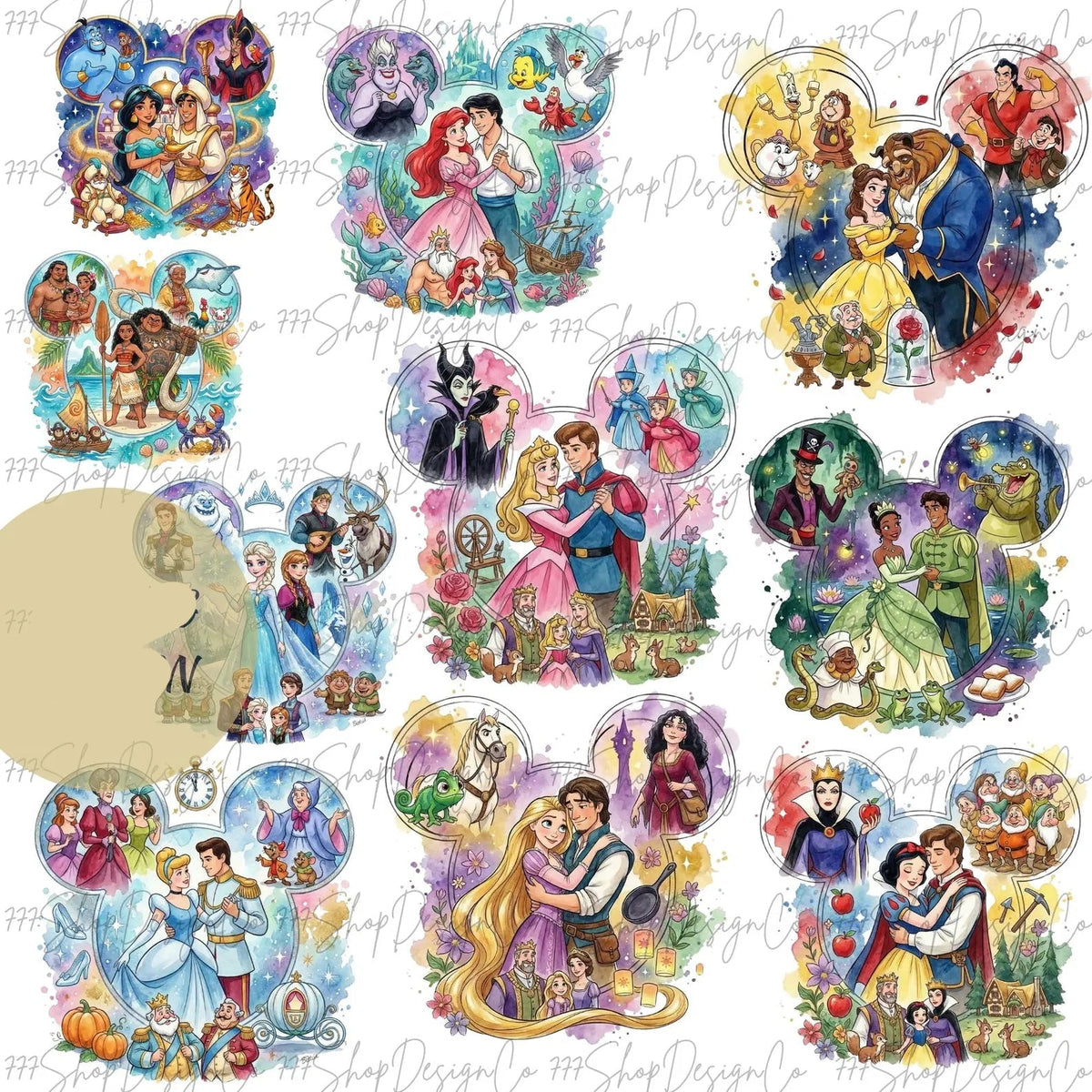 Jasmine and Aladdin Graphic Tee product image 2