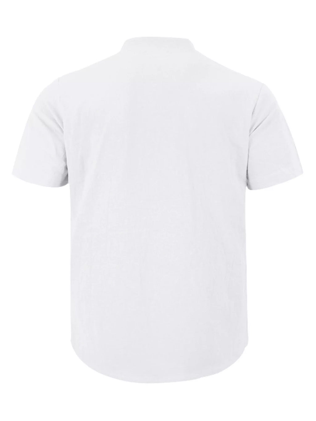 Men's Full Size Casual Linen Blend Short Sleeve Shirt Plus product image 12