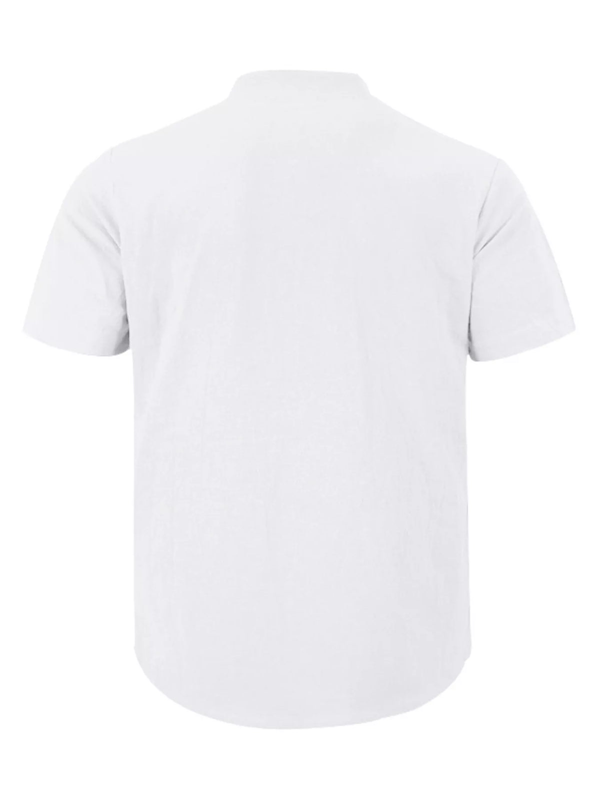 Men's Full Size Casual Linen Blend Short Sleeve Shirt Plus product image 12