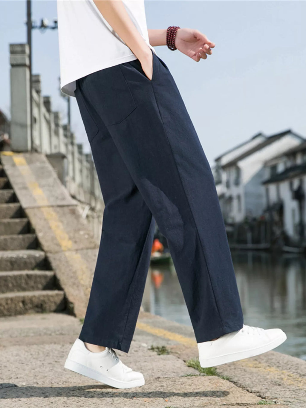 Men's Plus Size Loose Fit Drawstring Casual Pants product image 13