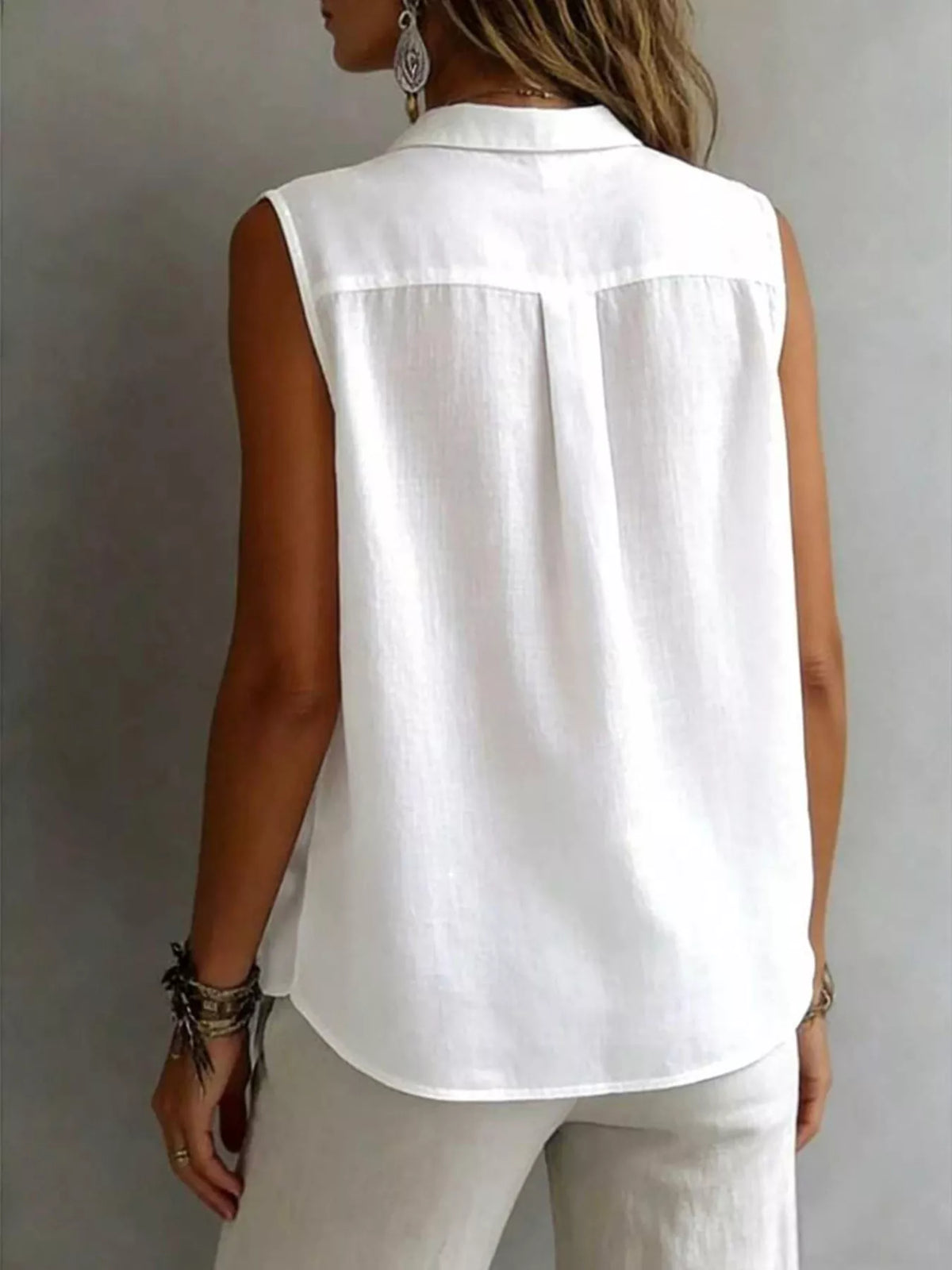 Sleeveless Button-Down Shirt product image 15