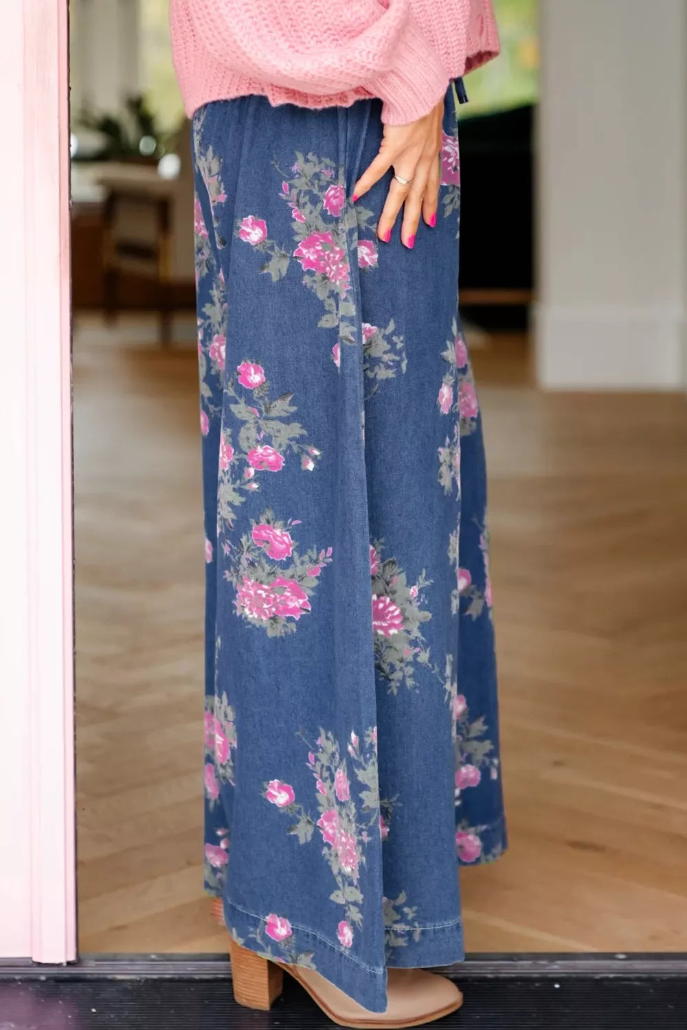 Floral Wide Leg Jeans product image 4