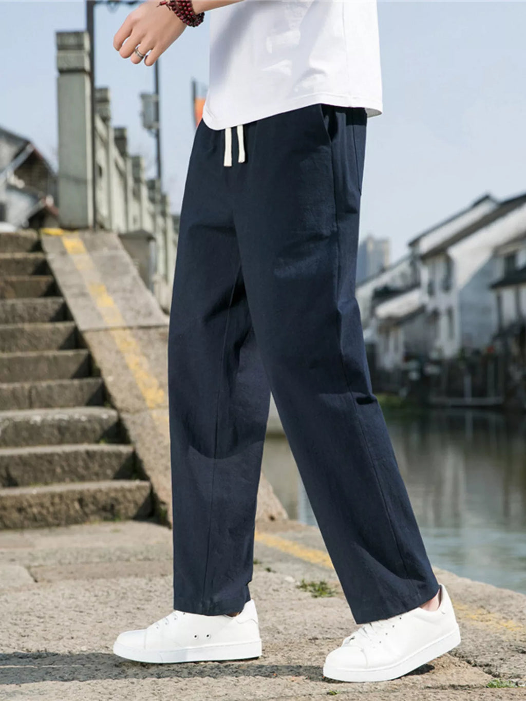 Men's Plus Size Loose Fit Drawstring Casual Pants product image 11