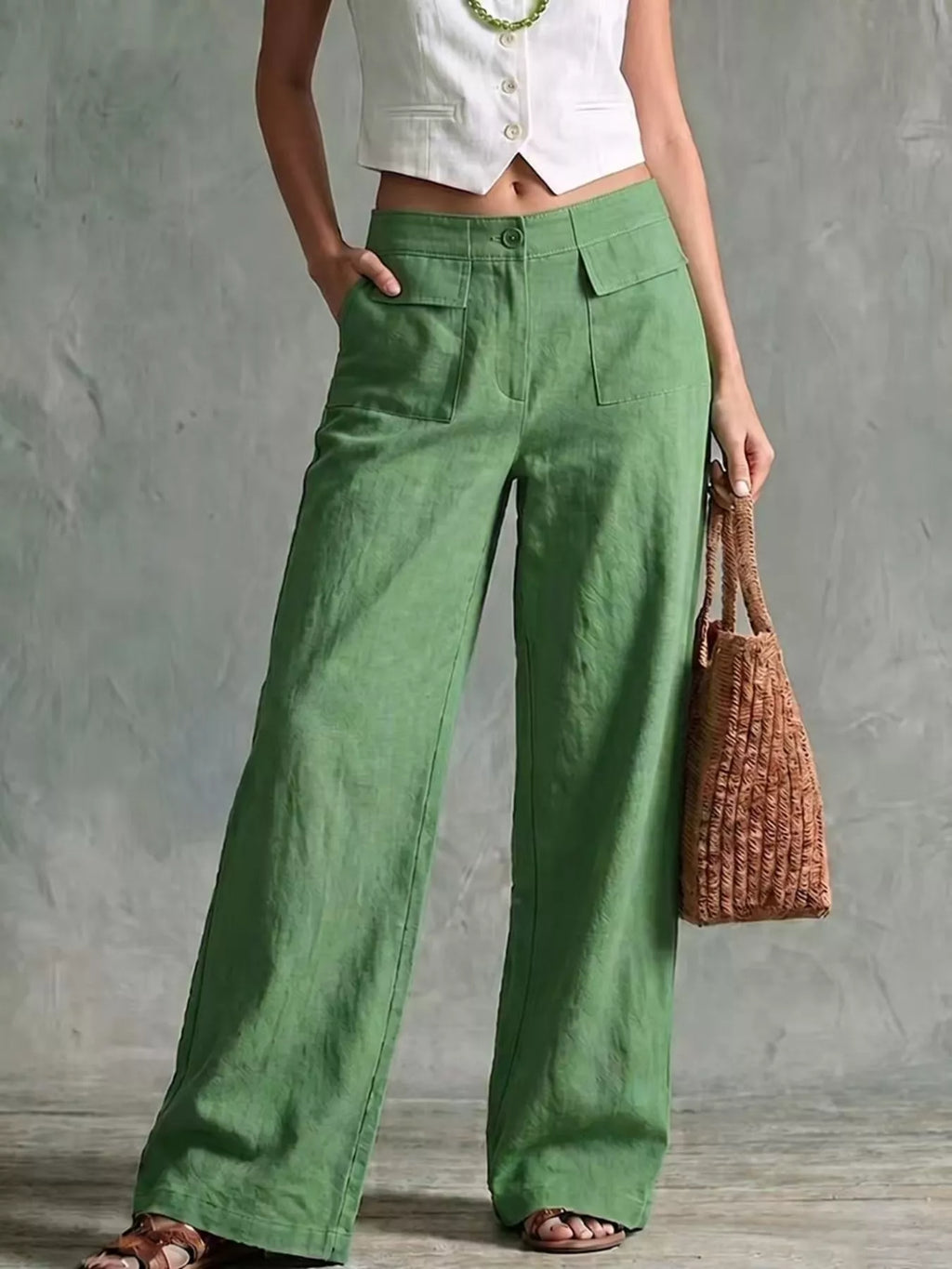 Full Size Wide Leg Pants Plus product image 1