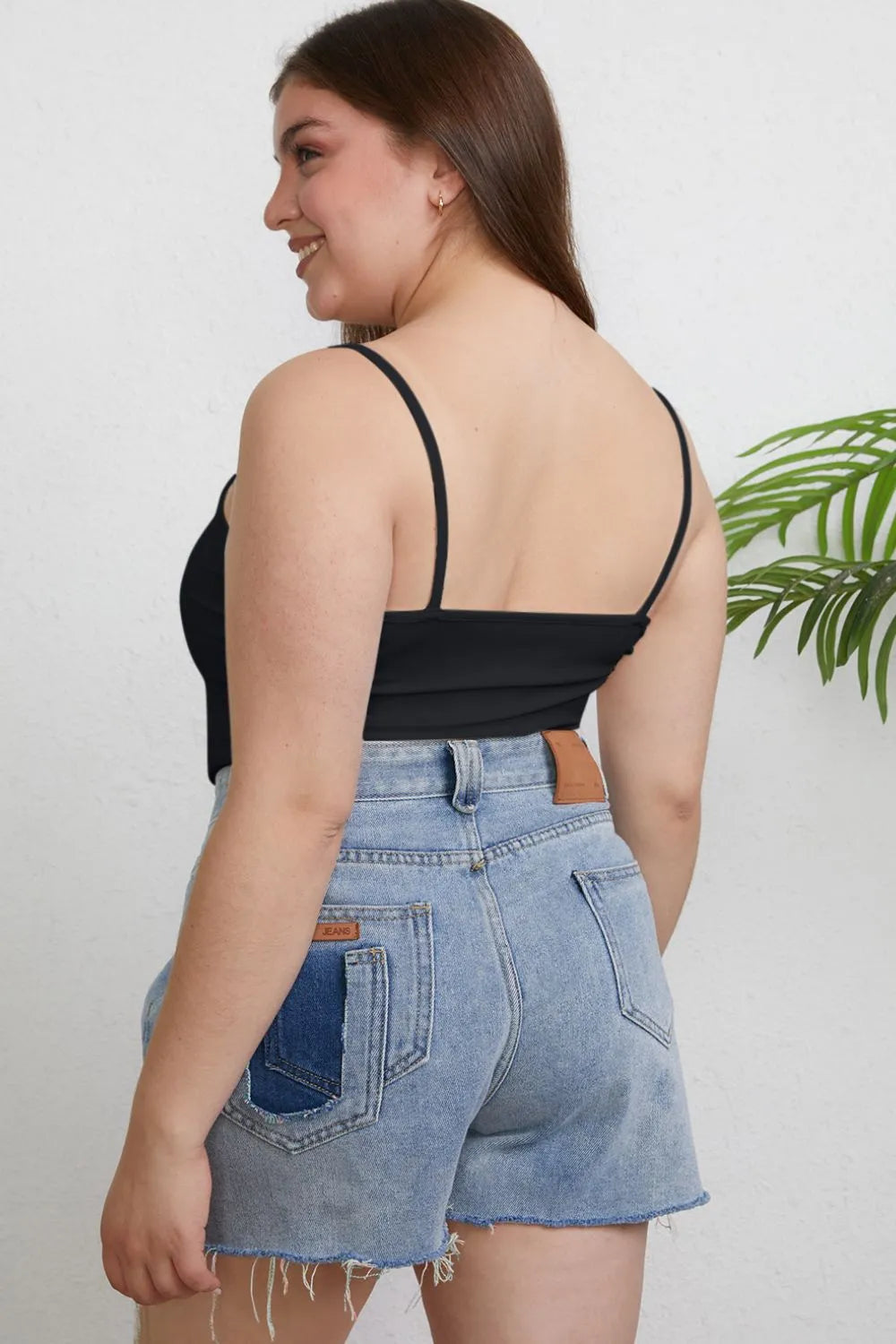 Basic Bae Full Size Round Neck Slim Cami Plus Size